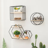 Triogift Creative Geometry Wall Shelf