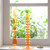 Triogift Danish Pastel Colorful Layered Candle Stick