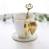 Triogift Fairycore Golden Angel Wing Mug