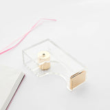 Triogift Aesthetic Acrylic Transparent Tape Cutter