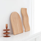 Triogift Decorative Wavy Arch Wood Storage Tray