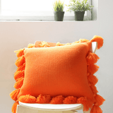 Triogift Bohemian Knitted Pastel Color Pillowcase