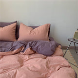 Triogift Two-Toned Aesthetic Bedsheet Set