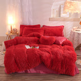 Triogift Dreamy Winter Mink Fleece Bedsheet Set