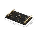 Triogift Elegance Marble Ceramic Tray