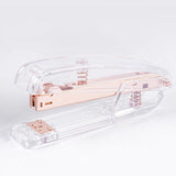 Triogift Elegance Transparent Rose Gold Stapler