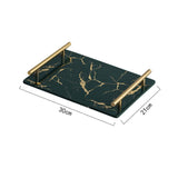 Triogift Elegance Marble Ceramic Tray