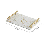 Triogift Elegance Marble Ceramic Tray