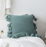 Triogift Bohemian Knitted Pastel Color Pillowcase