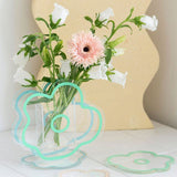 Triogift Cute Floral Acrylic Vase