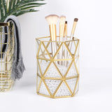 Triogift Elegance Gold Lining Makeup Brush Bucket