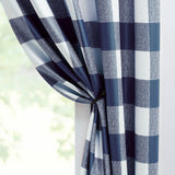 Triogift 1Panel Buffalo Checkered Curtains Farmhouse Country Room Darkening Gingham Plaid Grommet Blackout Window Curtain Panels