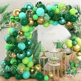 Triogift Jungle Green Balloons Garland Arch Kit Jungle Safari Birthday Party Decor Kid Wedding Birthday Party Supplies Baby Shower Baloon