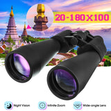 Triogift 20-180X Handheld Binocular Hunting Camping Traveling Navigating Adjustable Zoomable Telescope Birdwatching Tool Outdoor