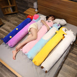 Triogift 130cm Hug Long Pillow Rabbit Korea Popular Dog Sheep Back Cushion Stuffed Animal Comfortable Sofa Bed Sleeping Pillow Kids Gifts