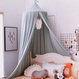 Triogift Baby Canopy Mosquito Children Room Decoration Crib Netting Baby Tent Hung Dome Baby Mosquito Net Photography Props