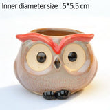 Triogift Wise Owl Ceramic Flower Pot