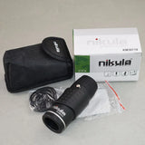 Triogift  Nikula 7X18 Mini Monocular Telescope Genuine Powerful Portable Hand Held Outdoor Hunting Camping High Definition Pocket Black