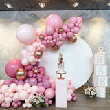 Triogift Macaron Balloons Garland Arch Pink Confetti Ballon Wedding Birthday Baloon Birthday Party Decor Kids Baby Shower Girl Party