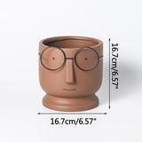 Triogift Nerdy Charm Flower Pot