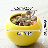 Triogift Spherical Pastel Charm Flower Pot