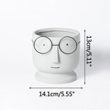 Triogift Nerdy Charm Flower Pot