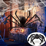 Triogift  Giant Spider House Hanging Decoration, Haunted House, Outdoor Yard, Halloween Spider Decor, 1Pc