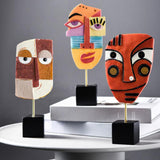 Triogift Creative Abstract Faces Figurines