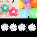 Triogift  Flower Balloons Clips 5M Balloon Chain Glue Dot Birthday Party Wedding Arch Backdrop Decorations Globos Ballons Accessories