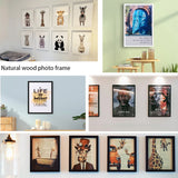 Triogift Nordic Wooden Frame For Picture Photo Frames Home Decoration Wall Picture Frames Wall Photo Frame Poster Frame Photo Decor Gift