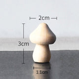 Triogift Wooden Mushroom Decor Figurines