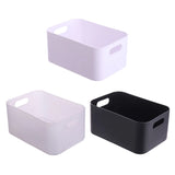 Triogift   Black/ Transparent/ White Kitchen Plastic Storage Bins, Small Pantry Organizer Bins for Kitchen Bathroom Bedroom