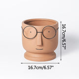 Triogift Nerdy Charm Flower Pot