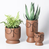 Triogift Nerdy Charm Flower Pot