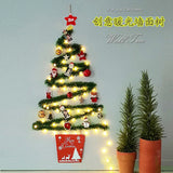 Triogift  Christmas creative wall tree with lights DIY Christmas ornaments treeGlowing christmas tree christmas ornaments  happy tree