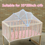 Triogift Crib Mosquito Net Cradle Bed Baby Bed Universal Arched Mosquito Net Girl Room Decor Bed Decor