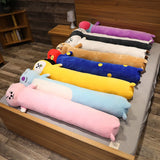 Triogift 130cm Hug Long Pillow Rabbit Korea Popular Dog Sheep Back Cushion Stuffed Animal Comfortable Sofa Bed Sleeping Pillow Kids Gifts