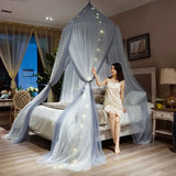 Triogift Household Breathable Hanging Dome Mosquito Net Romantic Canopy Bed Valance Fringe Lace Tent Dream Room Decoration Mosquito Net