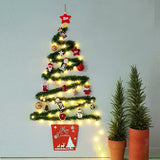 Triogift  Christmas creative wall tree with lights DIY Christmas ornaments treeGlowing christmas tree christmas ornaments  happy tree