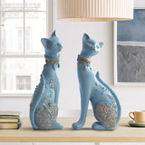 Triogift Whimsical Resin Cat Figurine