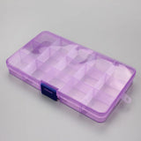 Triogift 1pcs Plastic 6/815 Storage boxes Slots Adjustable packaging transparent Tool Case Craft Organizer box jewelry accessories