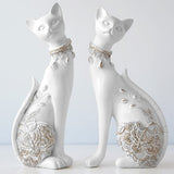 Triogift Whimsical Resin Cat Figurine