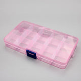 Triogift 1pcs Plastic 6/815 Storage boxes Slots Adjustable packaging transparent Tool Case Craft Organizer box jewelry accessories