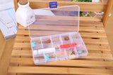 Triogift 1pcs Plastic 6/815 Storage boxes Slots Adjustable packaging transparent Tool Case Craft Organizer box jewelry accessories