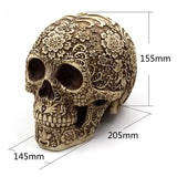 Triogift Gothic Resin Skull Statue