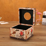 Triogift  Square retro distressed tissue box Creative British wind roll paper box Fashion cylinder pumping paper box for nostalgic cars