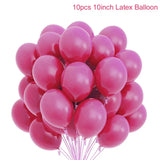 Triogift 10/20pcs Gold Black Pink Latex Balloons Birthday Party Decor for Kids Adult Wedding Decorations Helium Globos Baby Shower Ballon