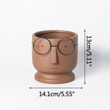 Triogift Nerdy Charm Flower Pot