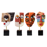 Triogift Creative Abstract Faces Figurines