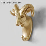 Triogift Decorative Animal Head Wall Hook